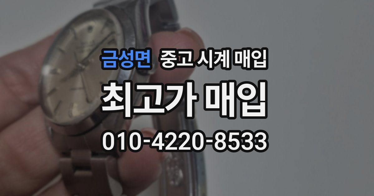 금성면 중고 시계 매입