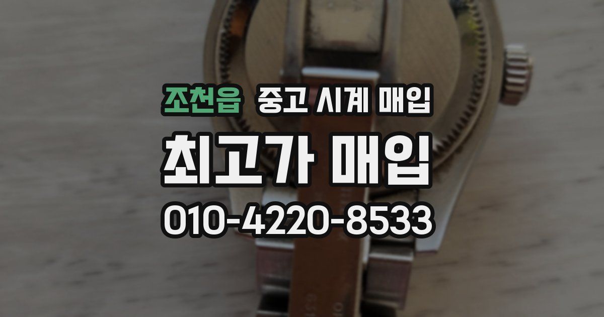 조천읍 중고 시계 매입