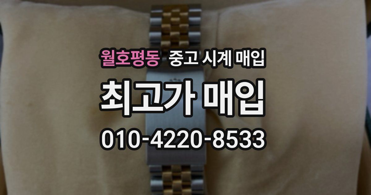 월호평동 중고 시계 매입