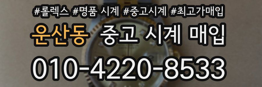 운산동 중고 시계 매입