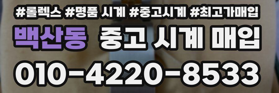 백산동 중고 시계 매입