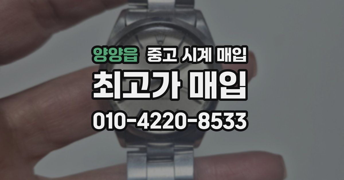 양양읍 중고 시계 매입
