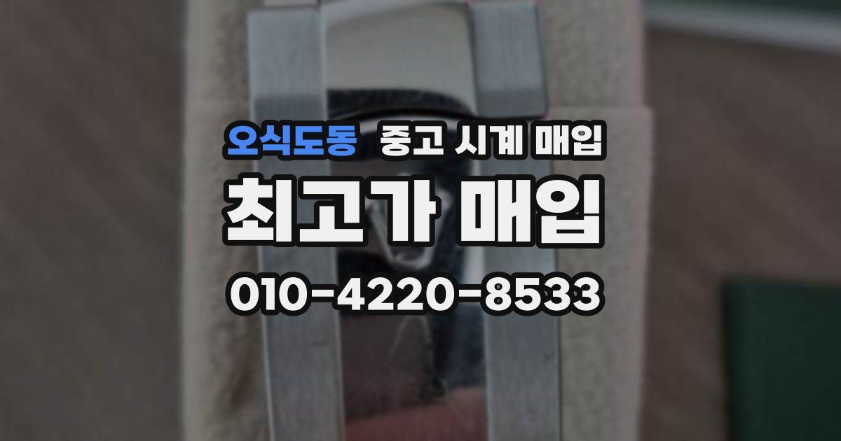 오식도동 중고 시계 매입