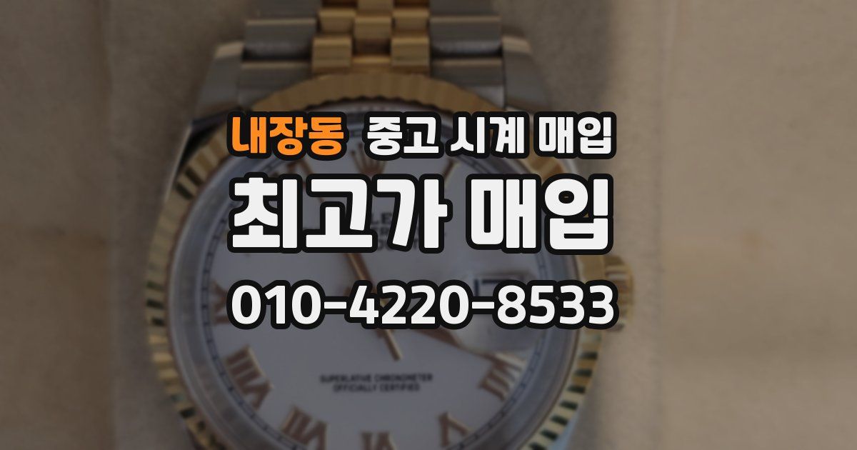 내장동 중고 시계 매입