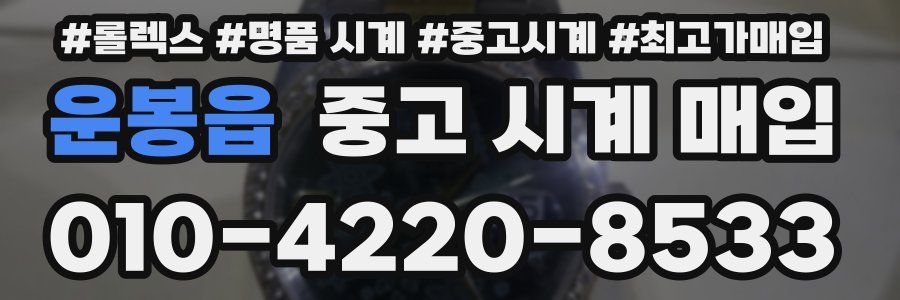 운봉읍 중고 시계 매입