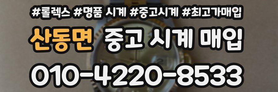 산동면 중고 시계 매입