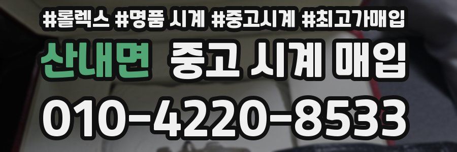 산내면 중고 시계 매입