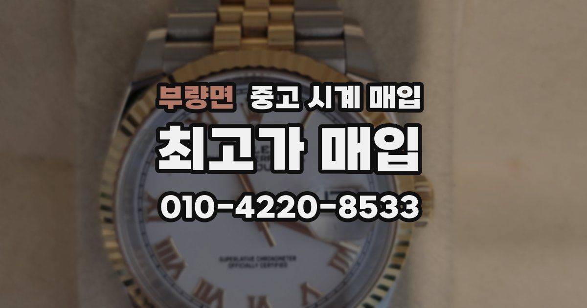 부량면 중고 시계 매입