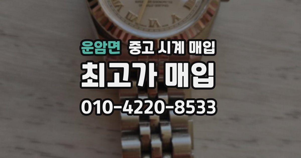운암면 중고 시계 매입