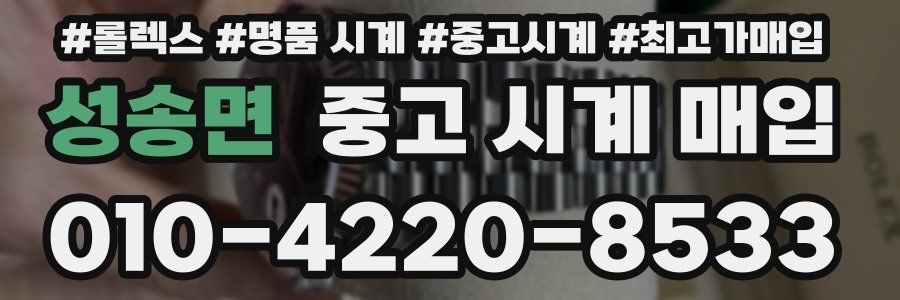 성송면 중고 시계 매입