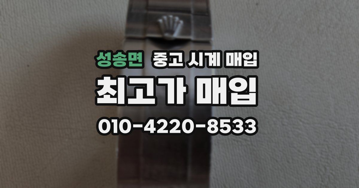 성송면 중고 시계 매입