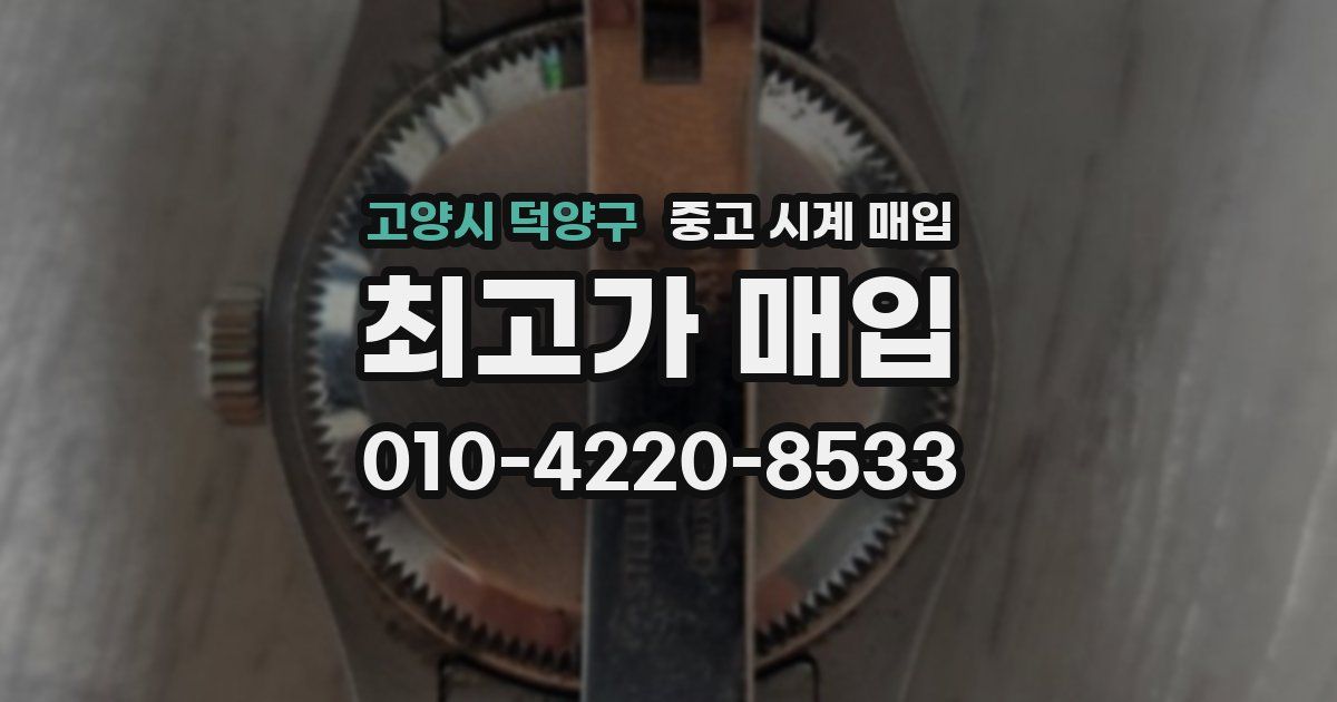 고양시 덕양구 중고 시계 매입