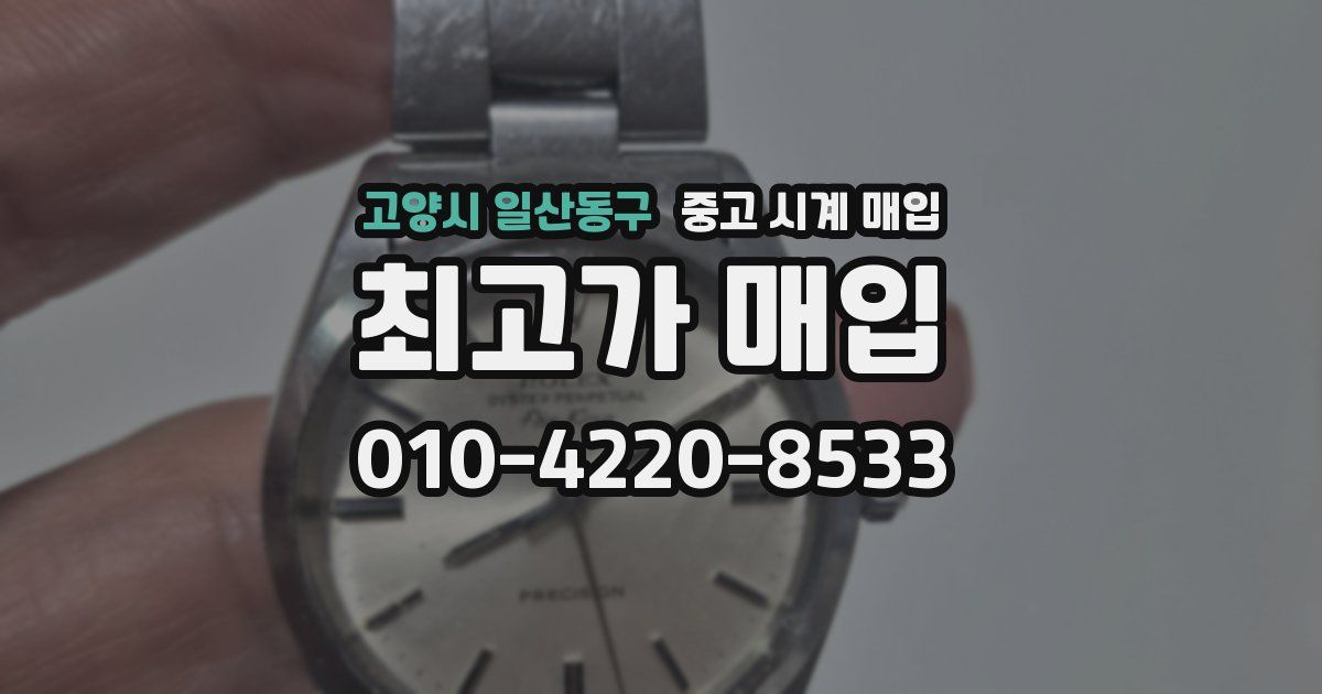 고양시 일산동구 중고 시계 매입