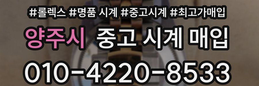 양주시 중고 시계 매입