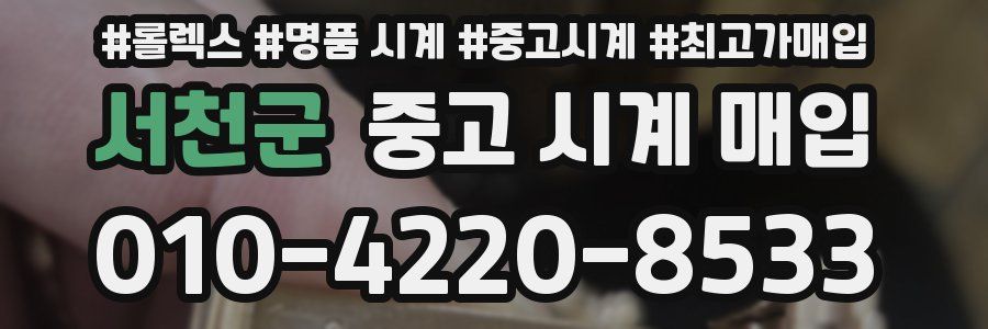 서천군 중고 시계 매입