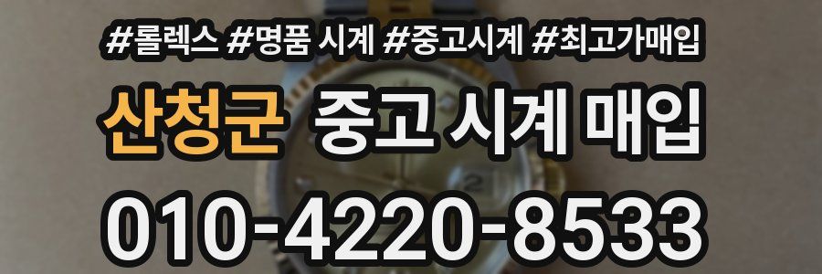 산청군 중고 시계 매입