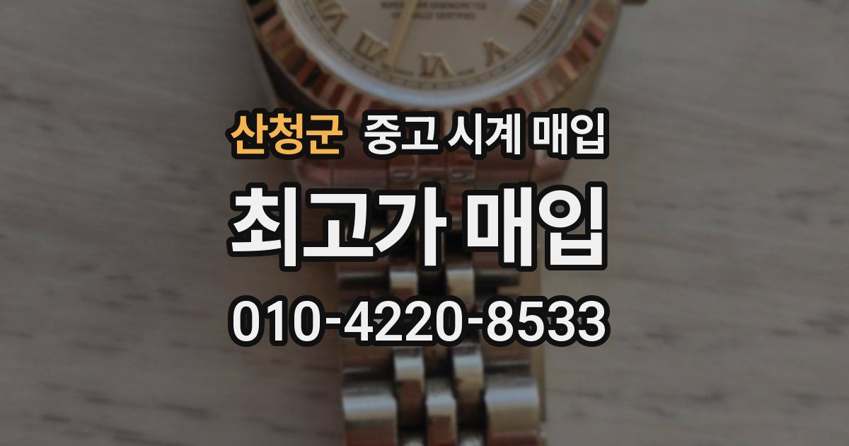 산청군 중고 시계 매입