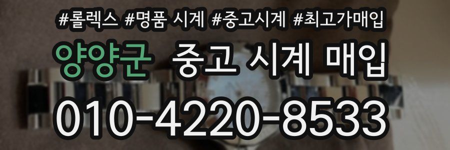 양양군 중고 시계 매입