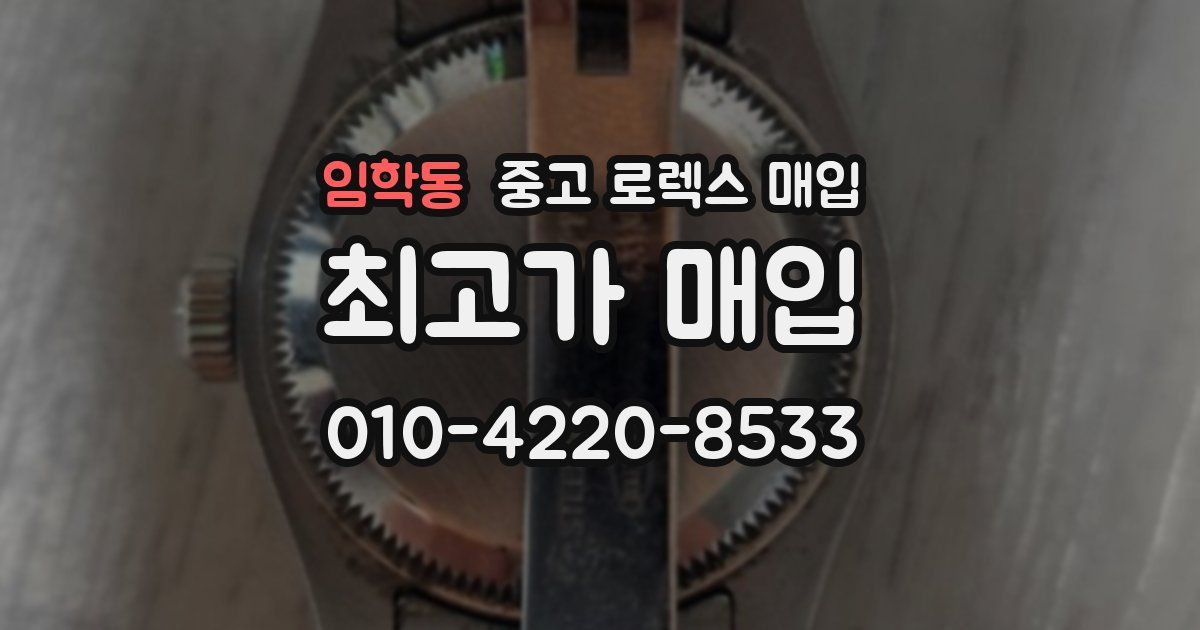 임학동 중고 로렉스 매입