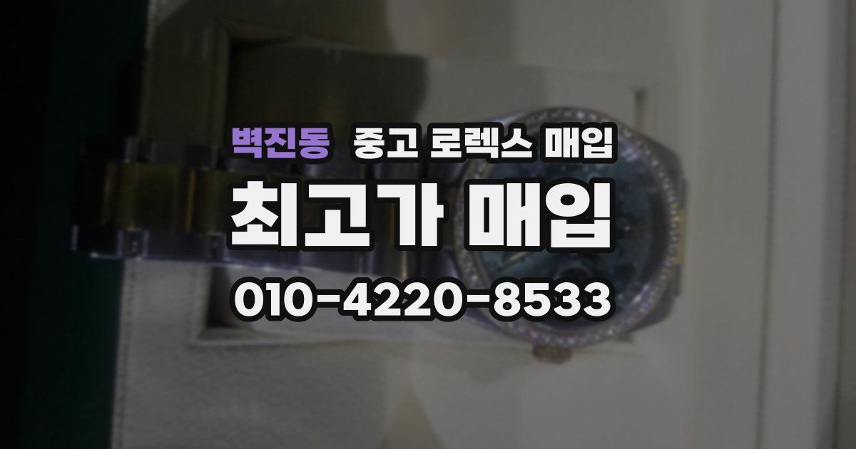 벽진동 중고 로렉스 매입