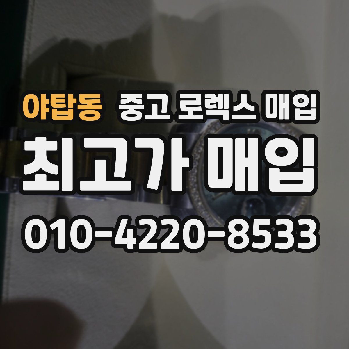 야탑동 중고 로렉스 매입