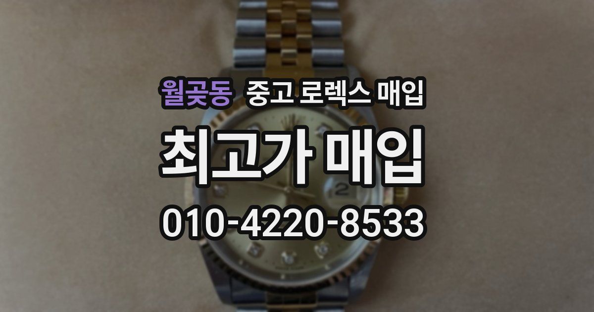 월곶동 중고 로렉스 매입