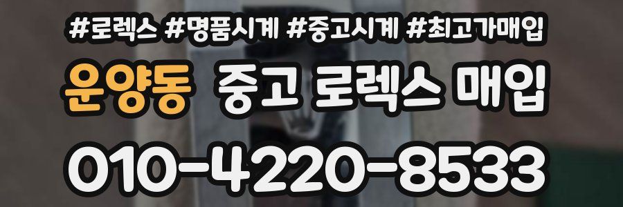 운양동 중고 로렉스 매입