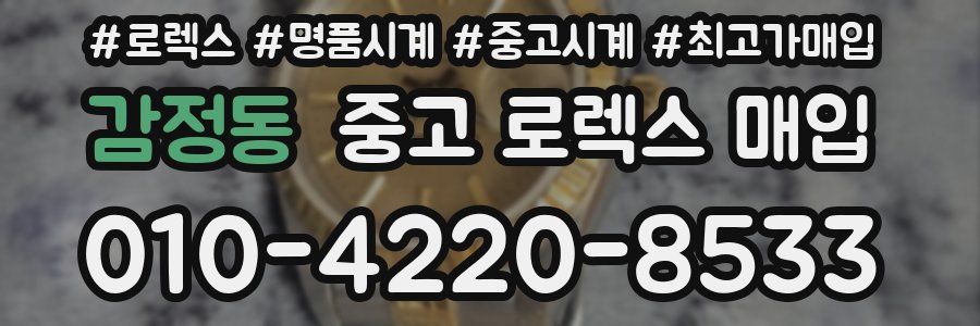 감정동 중고 로렉스 매입
