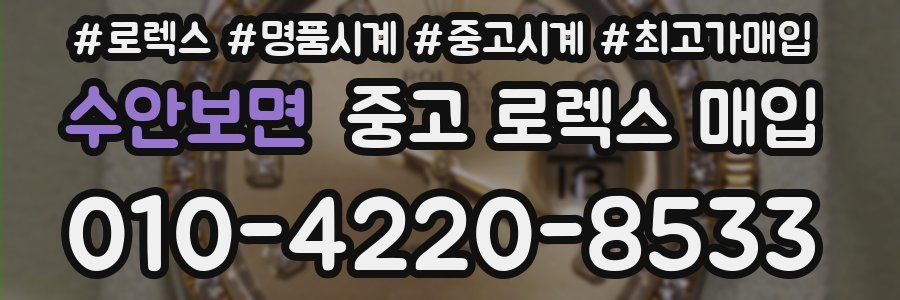 수안보면 중고 로렉스 매입
