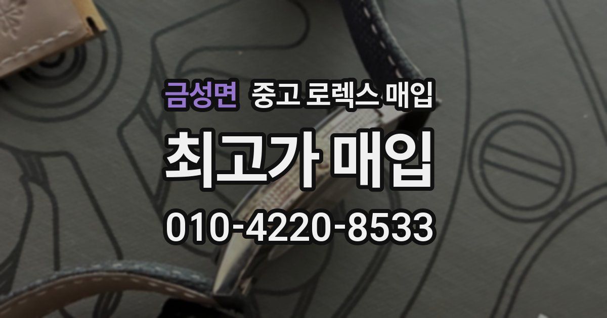 금성면 중고 로렉스 매입