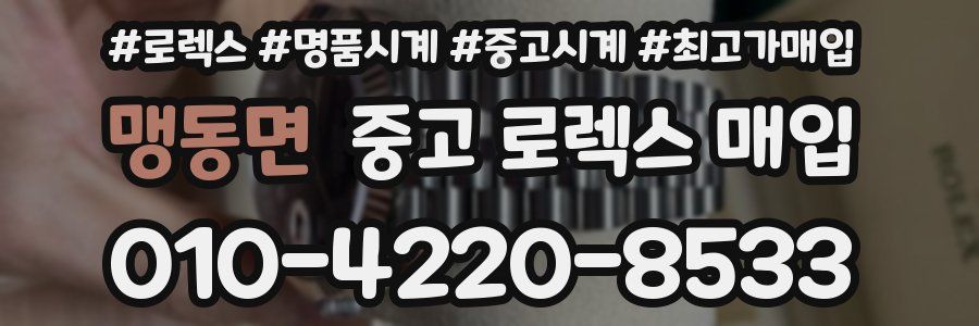 맹동면 중고 로렉스 매입
