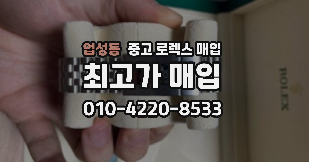 업성동 중고 로렉스 매입