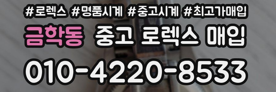 금학동 중고 로렉스 매입