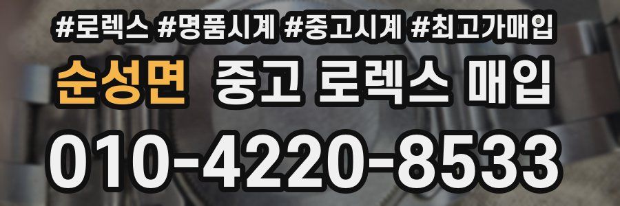 순성면 중고 로렉스 매입