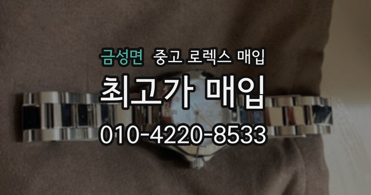 금성면 중고 로렉스 매입