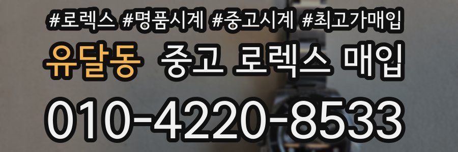 유달동 중고 로렉스 매입