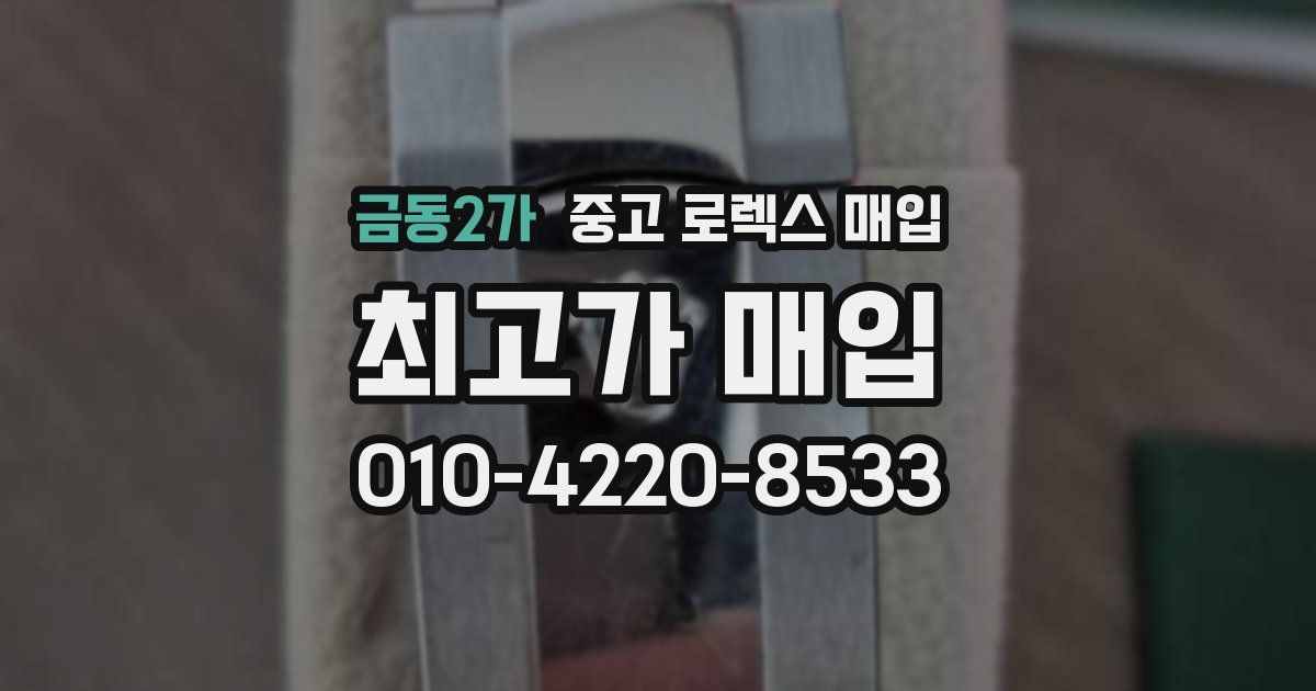 금동2가 중고 로렉스 매입