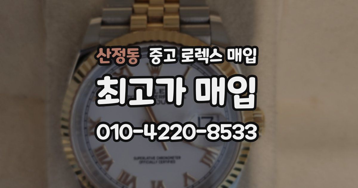 산정동 중고 로렉스 매입