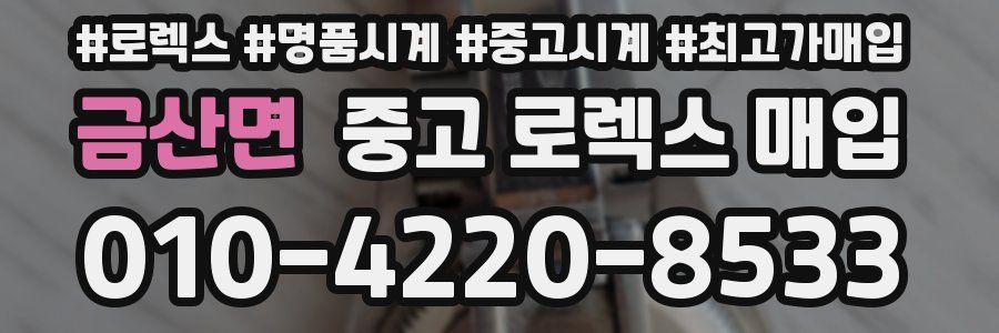 금산면 중고 로렉스 매입