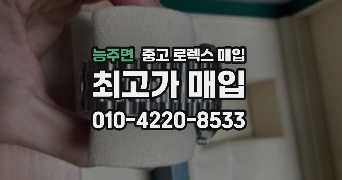 능주면 중고 로렉스 매입