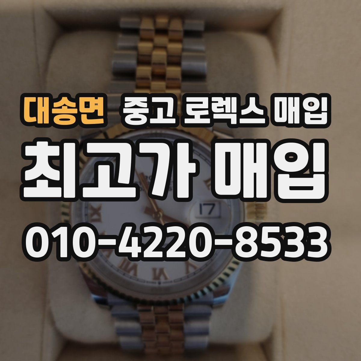 대송면 중고 로렉스 매입 화이트골드와 옐로골드 차이