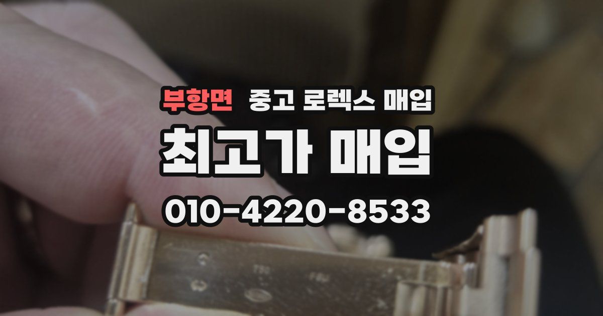 부항면 중고 로렉스 매입
