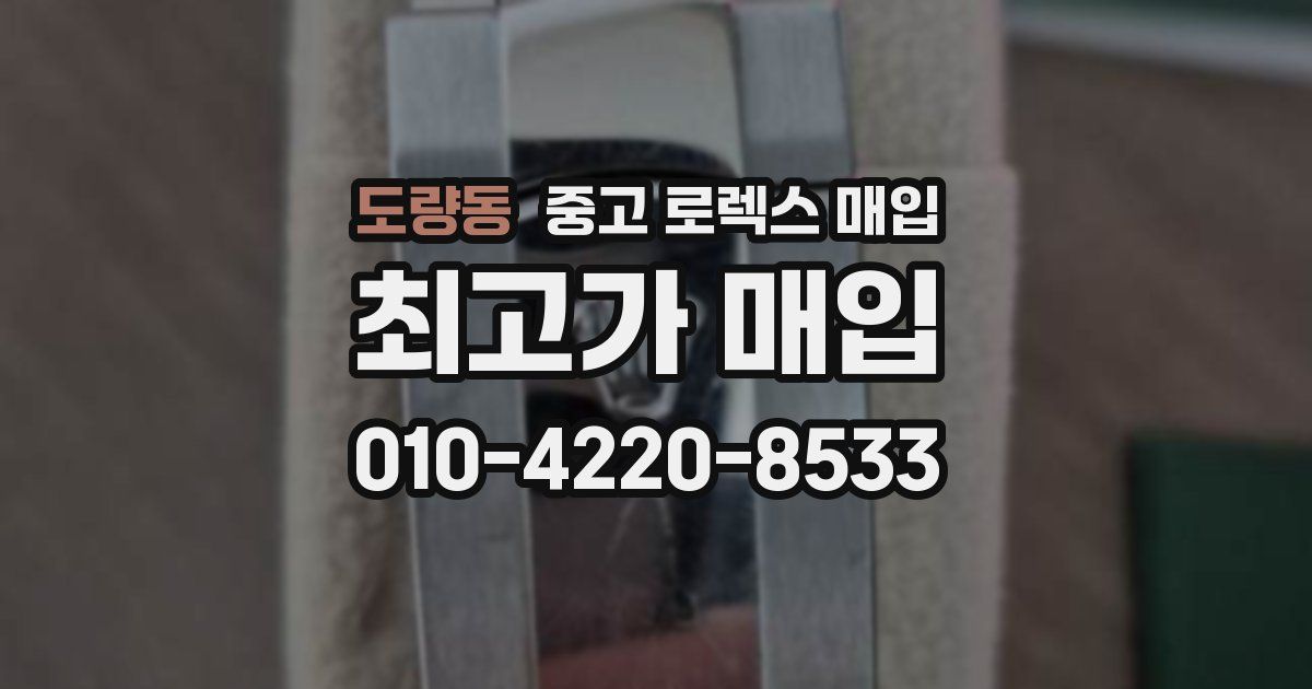 도량동 중고 로렉스 매입