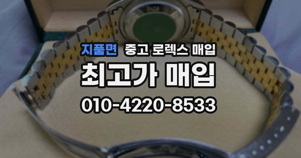 지품면 중고 로렉스 매입