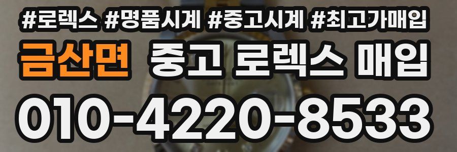 금산면 중고 로렉스 매입