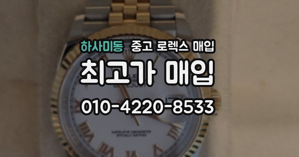 하사미동 중고 로렉스 매입