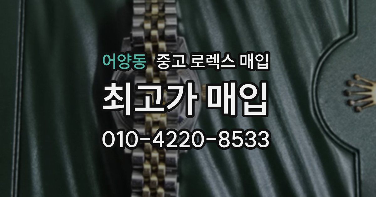 어양동 중고 로렉스 매입