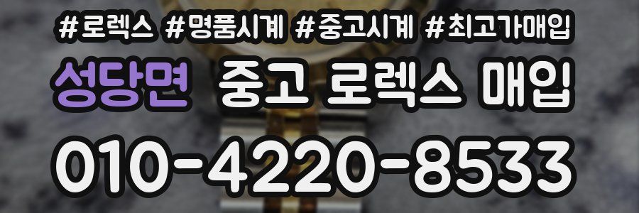성당면 중고 로렉스 매입