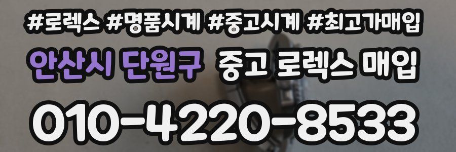 안산시 단원구 중고 로렉스 매입