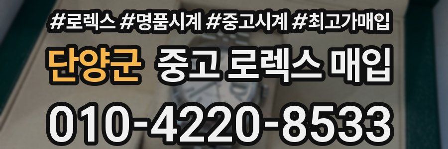 단양군 중고 로렉스 매입